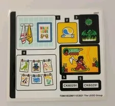 NEW LEGO® STICKER SHEET 60291 FAMILY HOUSE 