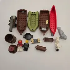 LEGO Used Vintage Minifigures Boats Cannon Seal Ninjago Adventure Lot