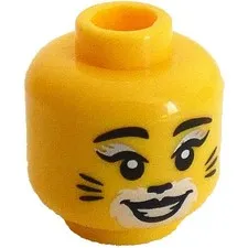 LEGO Cat Costume Girl Minifigure Head  inv.617