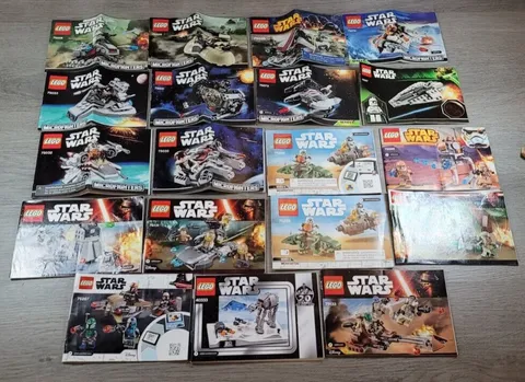 Lego Star Wars Instruction Manuals Only Mixed Lot of 19 As Shown