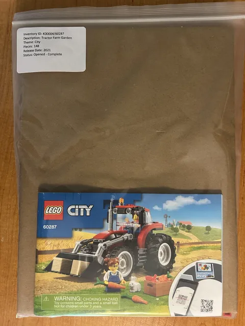 LEGO CITY: Tractor (60287) - Complete with Manual and Minifigures