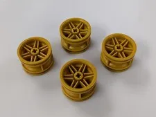 LEGO Parts (x4) - Pearl Gold Wheel 30.4mm D. x 20mm Rim - No 56145