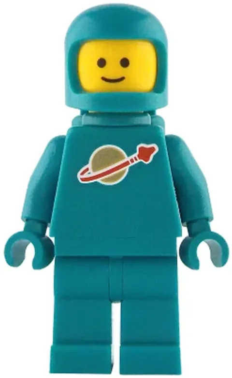 LEGO Classic Space / Astronaut Minifigure (idea227)Dark Turquoise from set 21358