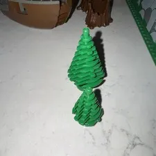 LEGO Large Pine Tree 3471 Green Nature Landscape 2435 Small Tree