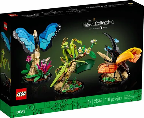 LEGO Ideas The Insect Collection 21342 Complete Set 1111pcs Age 18+