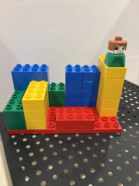 Duplo Variety Blocks , Train Cars , Lot Of 69 Colorful Pieces