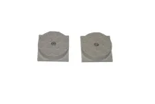 2 Lego® Bogie Plate 4x4 WHITE