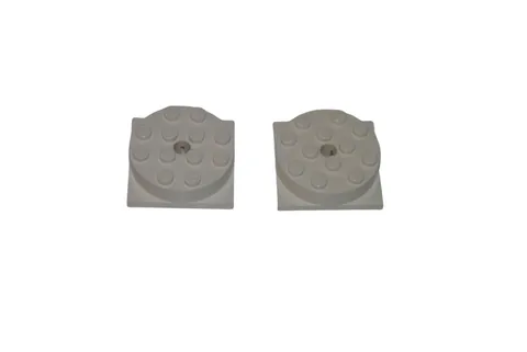 2 Lego® Bogie Plate 4x4 WHITE