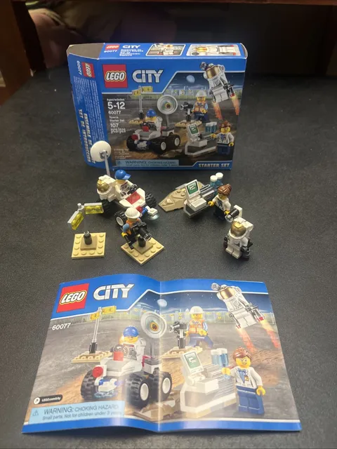 Lego City Space Starter Set 60077 100% Complete W/Box & Instructions