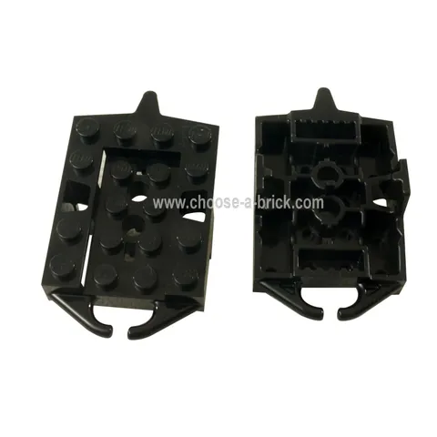 LEGO 5x Black Roller Coaster Car Base 4x5 Vehicle Chassis