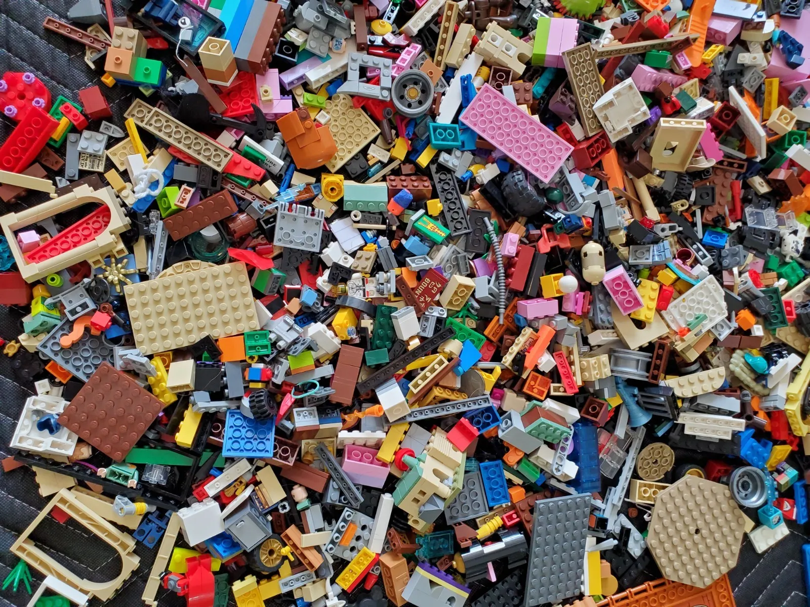 LEGO 17.6 lbs Pounds Parts Pieces Building Blocks Mini Figs Clean Bulk Lot