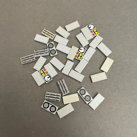 Lego 3069 Light Gray Replacement Parts Pieces Lot of 34