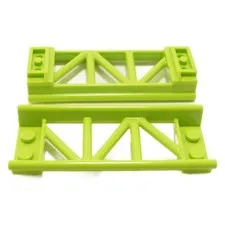 10x LEGO Roller Coaster Track Straight 8L Lime