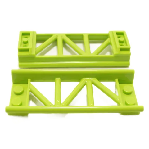10x LEGO Roller Coaster Track Straight 8L Lime