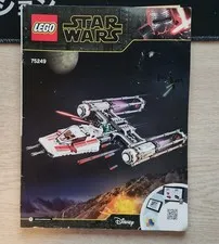 LEGO Star Wars 75249 Resistence Y-Wing Starfighter Instruction Manual Booklet
