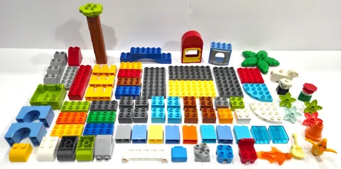 LEGO DUPLO Mixed Lot Bricks Figures Baseplates Specialty & More! + BONUSES