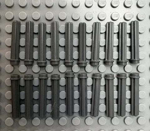 LEGO 20-piece Dark Bluish Gray Technic, Axle 3L with Stud FREE SHIPPING