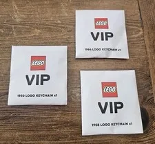 LEGO Retro Keychain 1950 1958 1964 LOT OF 3 New Key Chain Lego Set New
