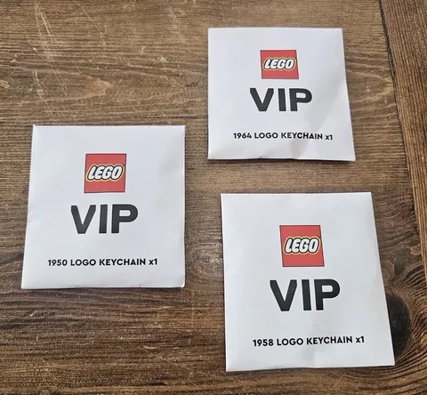 LEGO Retro Keychain 1950 1958 1964 LOT OF 3 New Key Chain Lego Set New