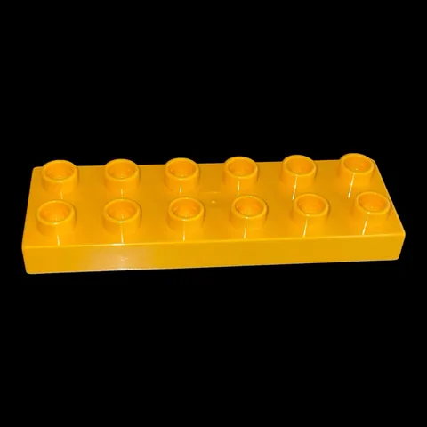 yellow gold Duplo 2X6 plate- combined shipping (YELL32)