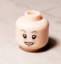 New LEGO Grandma Head Wrinkles Older Elder Unisex Eyebags Wrinkly Aging l Nougat