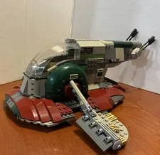 LEGO Slave I (8097) w/ Minifigures Star Wars 2010 Boba Fett Starship READ