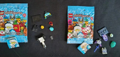 LEGO "Night Protector" and LEGO "Wheelchair Racer" Minifigures
