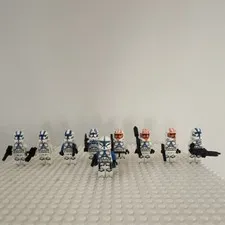 LEGO Star Wars Clone Trooper Minifigure Lot x9 501st troops