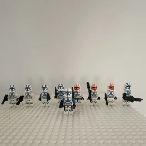 LEGO Star Wars Clone Trooper Minifigure Lot x9 501st troops