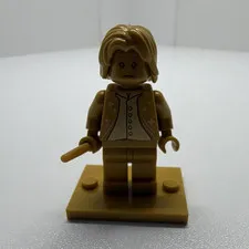 LEGO Harry Potter 20 Years Anniversary Gold Minifigure w/ Wand & Display Base