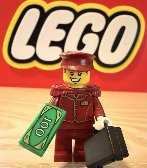 Lego City Tippy Dorman Minifigure With Accessories 