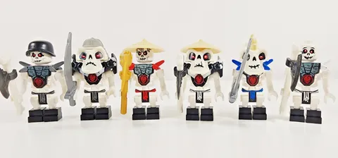 Lego Skulkin Minifigure Lot of 6 Ninjago Golden Weapons Frakjaw Kruncha Nuckal