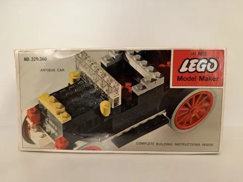 NEW SEALED LEGO 329-1 Antique Car - RETIRED Classic Vehicle 1967