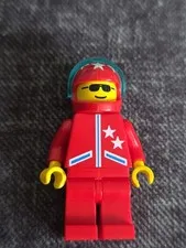 Vintage Lego Town Classic Red Jacket Stars Helmet Minifigure jstr003 6331 Pilot