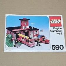 Vintage LEGO #590 Engine Company Instruction Book ONLY