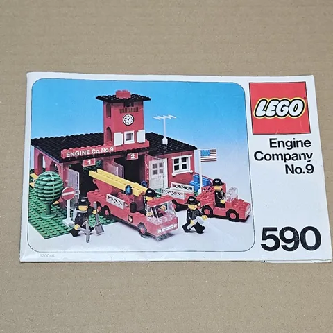 Vintage LEGO #590 Engine Company Instruction Book ONLY
