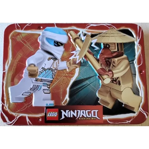 Lego Ninjago Zane vs. Temple Guard metal box tin 112501