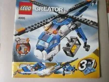 Lego Building Instructions Creator 4995 Helicopter Three in 1