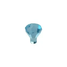 LEGO 25x  Trans-Light Blue Rock 1 x 1 Jewel 24 Facet inv.640