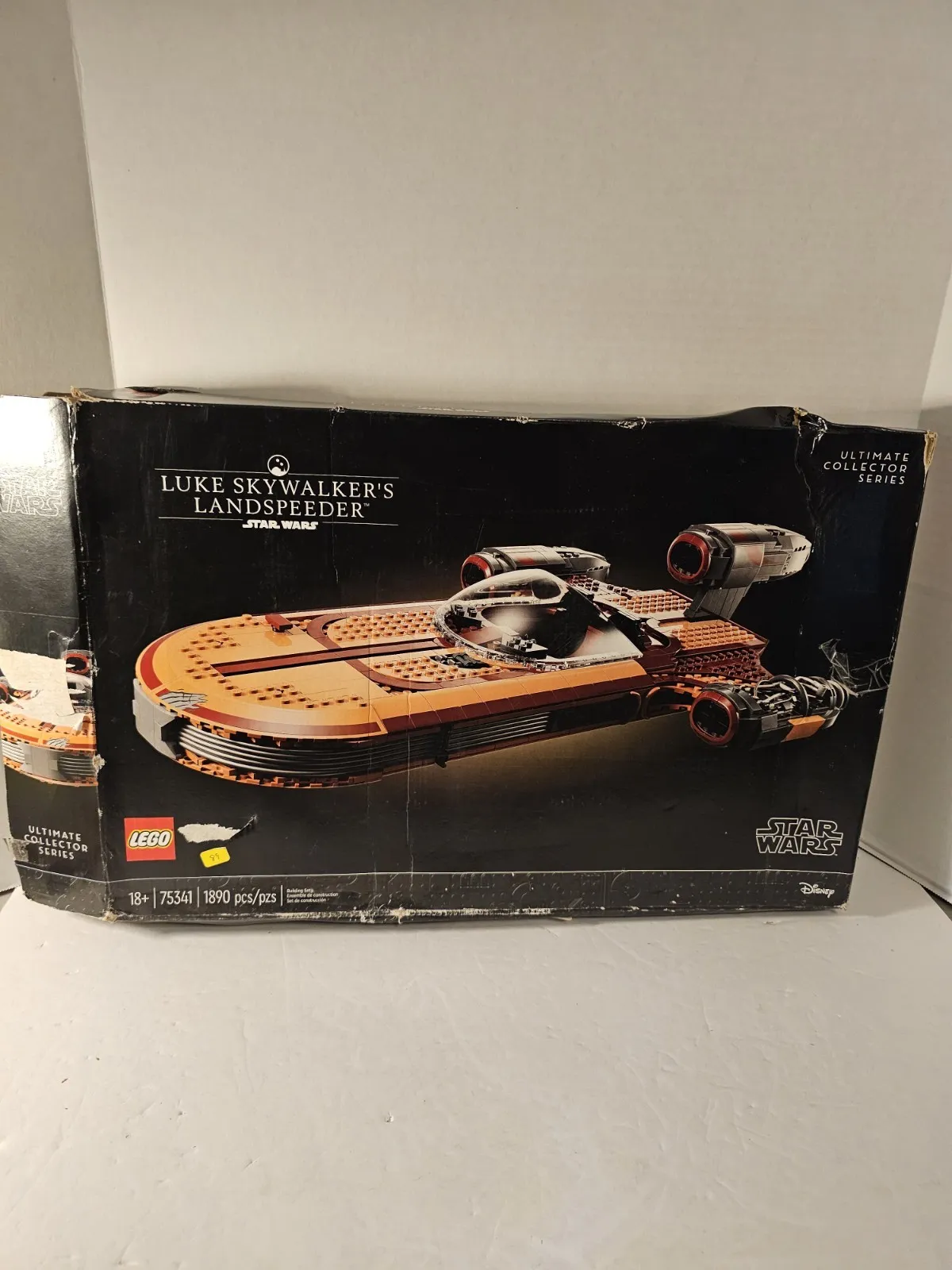 LEGO. Star Wars: Luke Skywalker's Landspeeder (75341) NEW OPEN DAMAGED BOX RET.