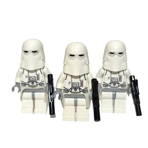 Lego Star Wars Hoth Snowtrooper Minifigure Blasters White Kama sw0568 Lot of 3