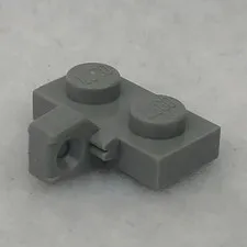 LEGO 44567b Light Bluish Gray Hinge Plate 1 x 2 Locking W/ 1 Finger on Side (x1)