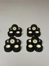 Lot of 20 Vintage LEGO Wheel Assembly 11mm x 8mm Black Tire 6014bc01