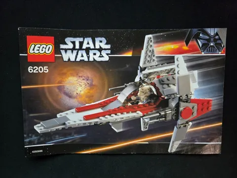 LEGO Star Wars 6205 V-Wing Fighter With Original Box & Instructions No Figures EOL