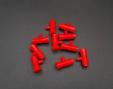 LEGO - 10x - Minifigures Utensil Loudhailer - Megaphone - Red - Red - 4349