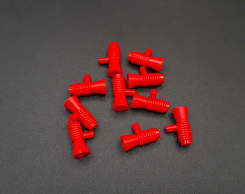 LEGO - 10x - Minifigures Utensil Loudhailer - Megaphone - Red - Red - 4349
