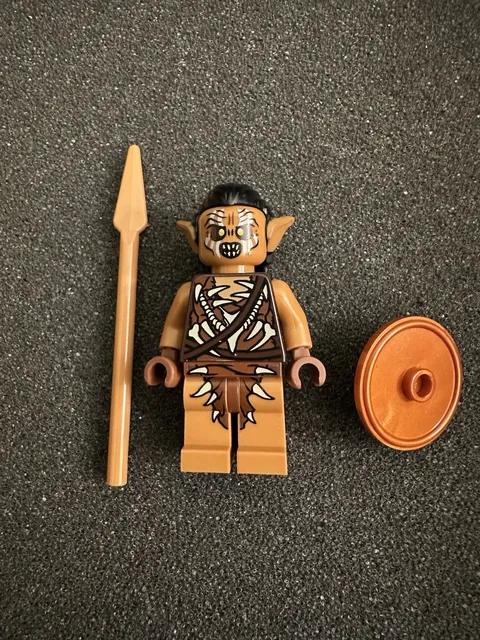 LEGO Gundabad Orc Warrior (Spear & Shield) Minifigure - Hobbit - New