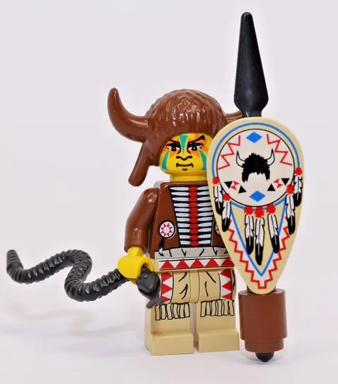 LEGO Indian/Native American Western Medicine Man Minifigure w/ Shield ww019