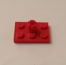 Lego x1 Red Modified 2x3 Plate, Helicopter Rotor Holder Pin, 3462 (028-3)