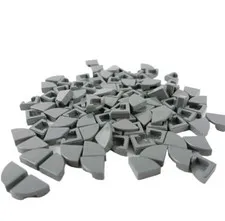 100 Pieces LEGO® 25269 Dark Bluish Grey TILE ROUND 1 X 1 QUARTER 25269